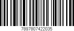 Código de barras (EAN, GTIN, SKU, ISBN): '7897807422035'