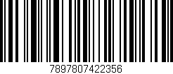 Código de barras (EAN, GTIN, SKU, ISBN): '7897807422356'