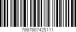 Código de barras (EAN, GTIN, SKU, ISBN): '7897807425111'