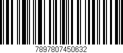 Código de barras (EAN, GTIN, SKU, ISBN): '7897807450632'