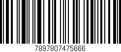 Código de barras (EAN, GTIN, SKU, ISBN): '7897807475666'