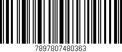 Código de barras (EAN, GTIN, SKU, ISBN): '7897807480363'