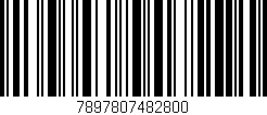 Código de barras (EAN, GTIN, SKU, ISBN): '7897807482800'