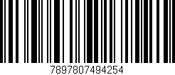 Código de barras (EAN, GTIN, SKU, ISBN): '7897807494254'