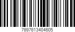 Código de barras (EAN, GTIN, SKU, ISBN): '7897813404605'