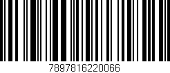 Código de barras (EAN, GTIN, SKU, ISBN): '7897816220066'