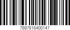 Código de barras (EAN, GTIN, SKU, ISBN): '7897816400147'