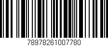 Código de barras (EAN, GTIN, SKU, ISBN): '78978261007780'