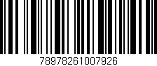 Código de barras (EAN, GTIN, SKU, ISBN): '78978261007926'