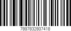 Código de barras (EAN, GTIN, SKU, ISBN): '7897832807418'