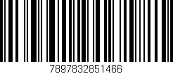Código de barras (EAN, GTIN, SKU, ISBN): '7897832851466'