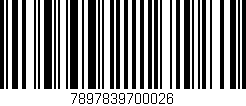 Código de barras (EAN, GTIN, SKU, ISBN): '7897839700026'