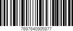 Código de barras (EAN, GTIN, SKU, ISBN): '7897840905977'