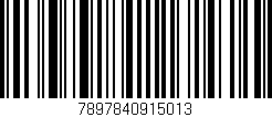 Código de barras (EAN, GTIN, SKU, ISBN): '7897840915013'