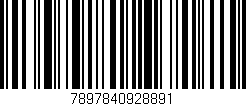 Código de barras (EAN, GTIN, SKU, ISBN): '7897840928891'
