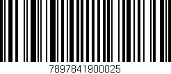 Código de barras (EAN, GTIN, SKU, ISBN): '7897841900025'