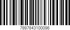 Código de barras (EAN, GTIN, SKU, ISBN): '7897843100096'