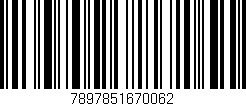 Código de barras (EAN, GTIN, SKU, ISBN): '7897851670062'