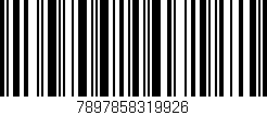 Código de barras (EAN, GTIN, SKU, ISBN): '7897858319926'