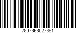 Código de barras (EAN, GTIN, SKU, ISBN): '7897866027851'