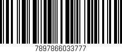 Código de barras (EAN, GTIN, SKU, ISBN): '7897866033777'