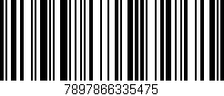 Código de barras (EAN, GTIN, SKU, ISBN): '7897866335475'