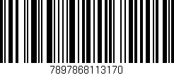 Código de barras (EAN, GTIN, SKU, ISBN): '7897868113170'