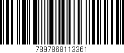 Código de barras (EAN, GTIN, SKU, ISBN): '7897868113361'
