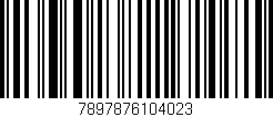 Código de barras (EAN, GTIN, SKU, ISBN): '7897876104023'