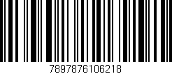 Código de barras (EAN, GTIN, SKU, ISBN): '7897876106218'