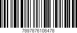 Código de barras (EAN, GTIN, SKU, ISBN): '7897876106478'