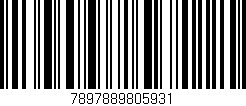 Código de barras (EAN, GTIN, SKU, ISBN): '7897889805931'
