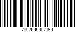 Código de barras (EAN, GTIN, SKU, ISBN): '7897889807058'