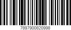Código de barras (EAN, GTIN, SKU, ISBN): '7897900820998'