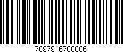 Código de barras (EAN, GTIN, SKU, ISBN): '7897916700086'