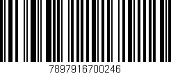 Código de barras (EAN, GTIN, SKU, ISBN): '7897916700246'
