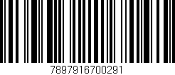 Código de barras (EAN, GTIN, SKU, ISBN): '7897916700291'