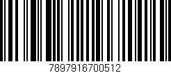 Código de barras (EAN, GTIN, SKU, ISBN): '7897916700512'