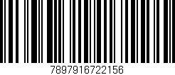 Código de barras (EAN, GTIN, SKU, ISBN): '7897916722156'
