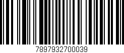 Código de barras (EAN, GTIN, SKU, ISBN): '7897932700039'