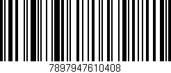 Código de barras (EAN, GTIN, SKU, ISBN): '7897947610408'