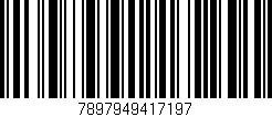 Código de barras (EAN, GTIN, SKU, ISBN): '7897949417197'