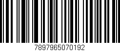 Código de barras (EAN, GTIN, SKU, ISBN): '7897965070192'