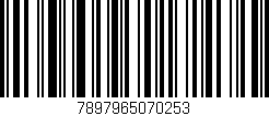 Código de barras (EAN, GTIN, SKU, ISBN): '7897965070253'