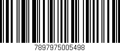 Código de barras (EAN, GTIN, SKU, ISBN): '7897975005498'