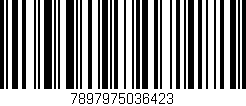 Código de barras (EAN, GTIN, SKU, ISBN): '7897975036423'