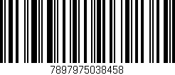 Código de barras (EAN, GTIN, SKU, ISBN): '7897975038458'