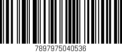 Código de barras (EAN, GTIN, SKU, ISBN): '7897975040536'