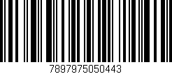 Código de barras (EAN, GTIN, SKU, ISBN): '7897975050443'