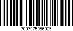 Código de barras (EAN, GTIN, SKU, ISBN): '7897975056025'